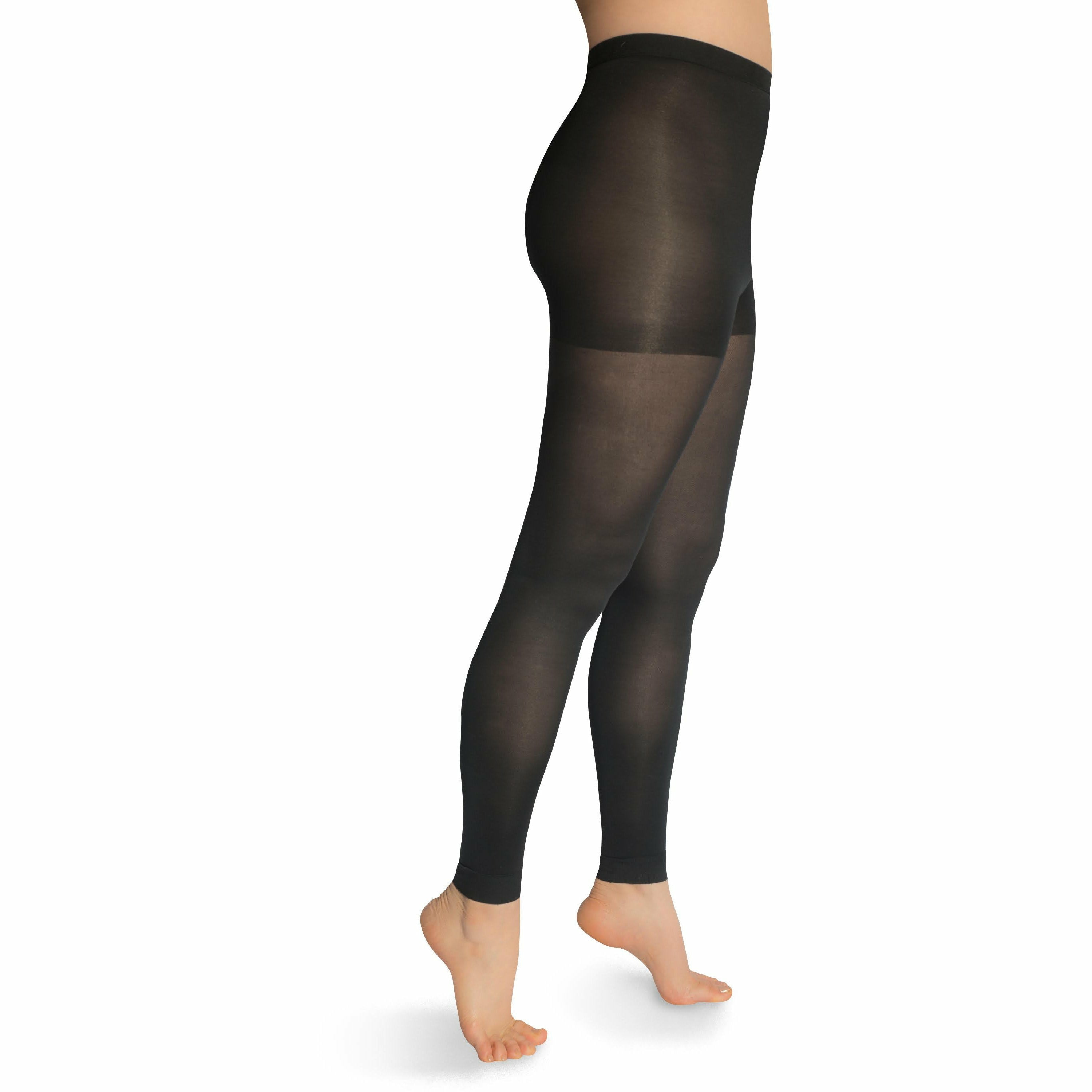 EvoNation Everyday Sheer 15-20 mmHg Footless Pantyhose, Large / Black EvoNation Everyday Sheer 15-20 mmHg Footless Pantyhose, Large / Black