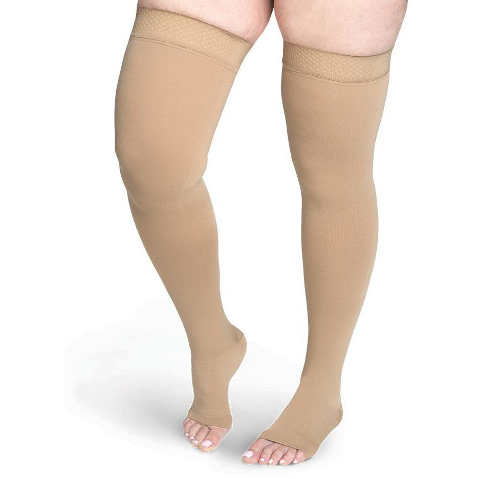 Sigvaris Secure Thigh High 20-30 mmHg, Open Toe – Compression Store