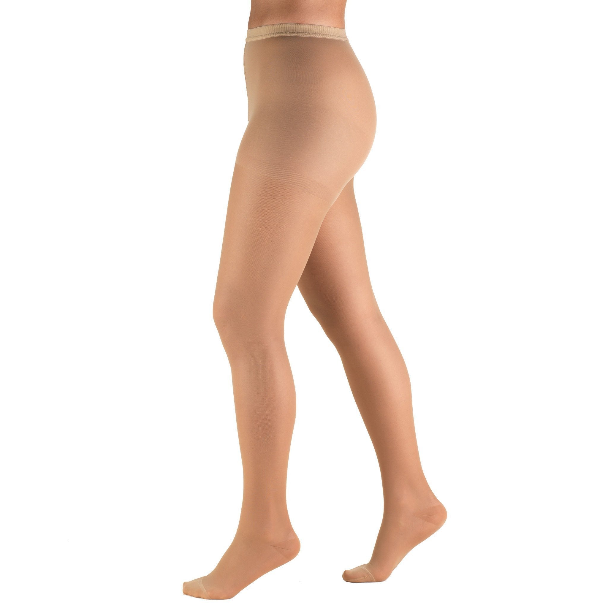 TruForm Ladies' Sheer Thigh High Compression Stockings 20-30mmHg