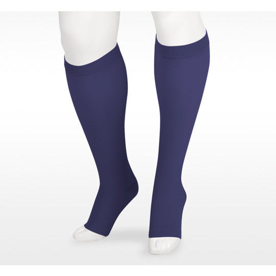 Juzo Soft Knee High 30-40 mmHg, Open Toe, Navy