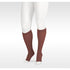 Juzo Soft Knee High 30-40 mmHg w/ Silicone Band, Open Toe, Chocolate
