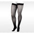 Juzo Naturally Sheer Thigh High 20-30 mmhg w/ Silicone Band, Black