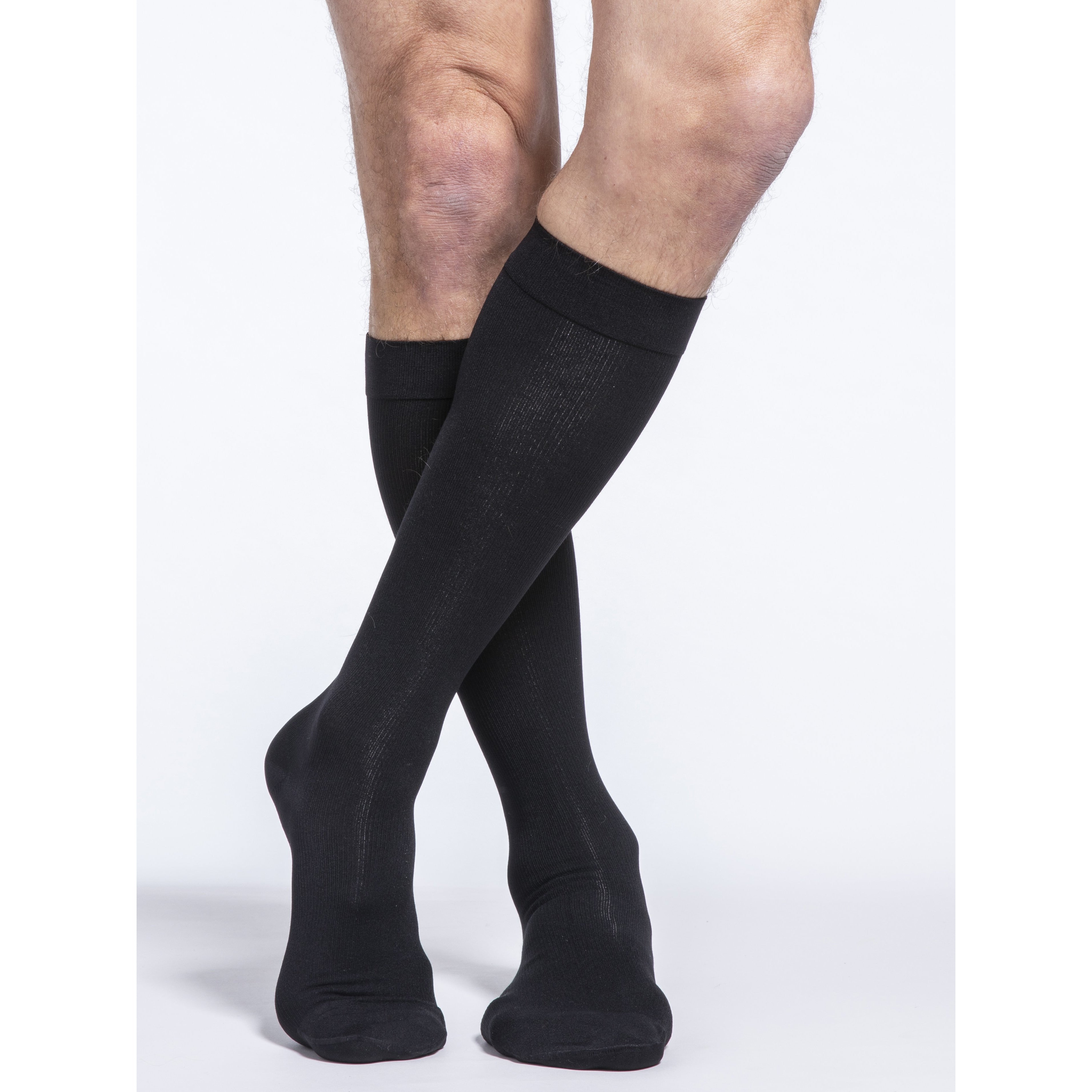 Sigvaris Cotton Women's 20-30 mmHg Knee High, Black