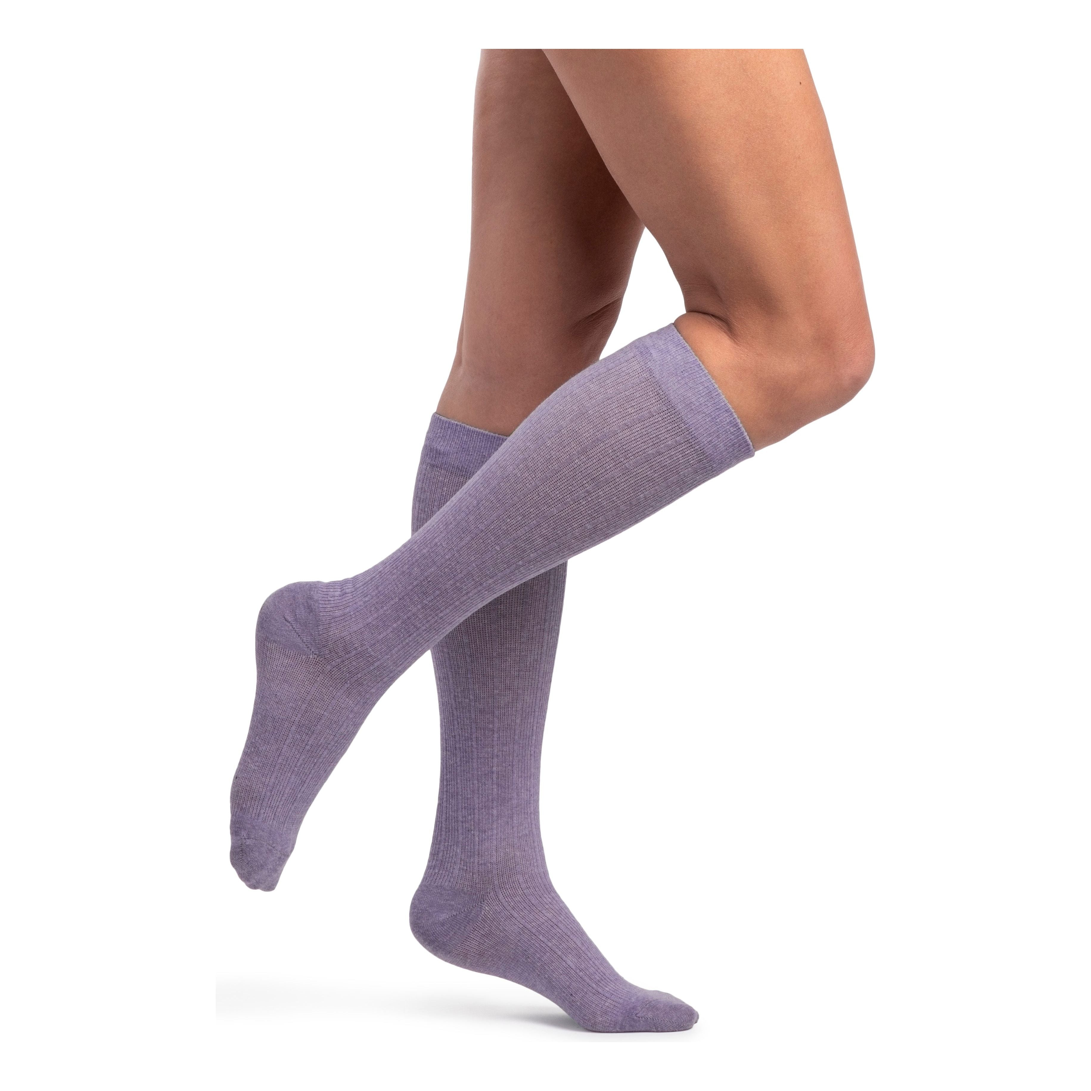 Sigvaris Linen Women's Knee High 20-30 mmHg, Lavender