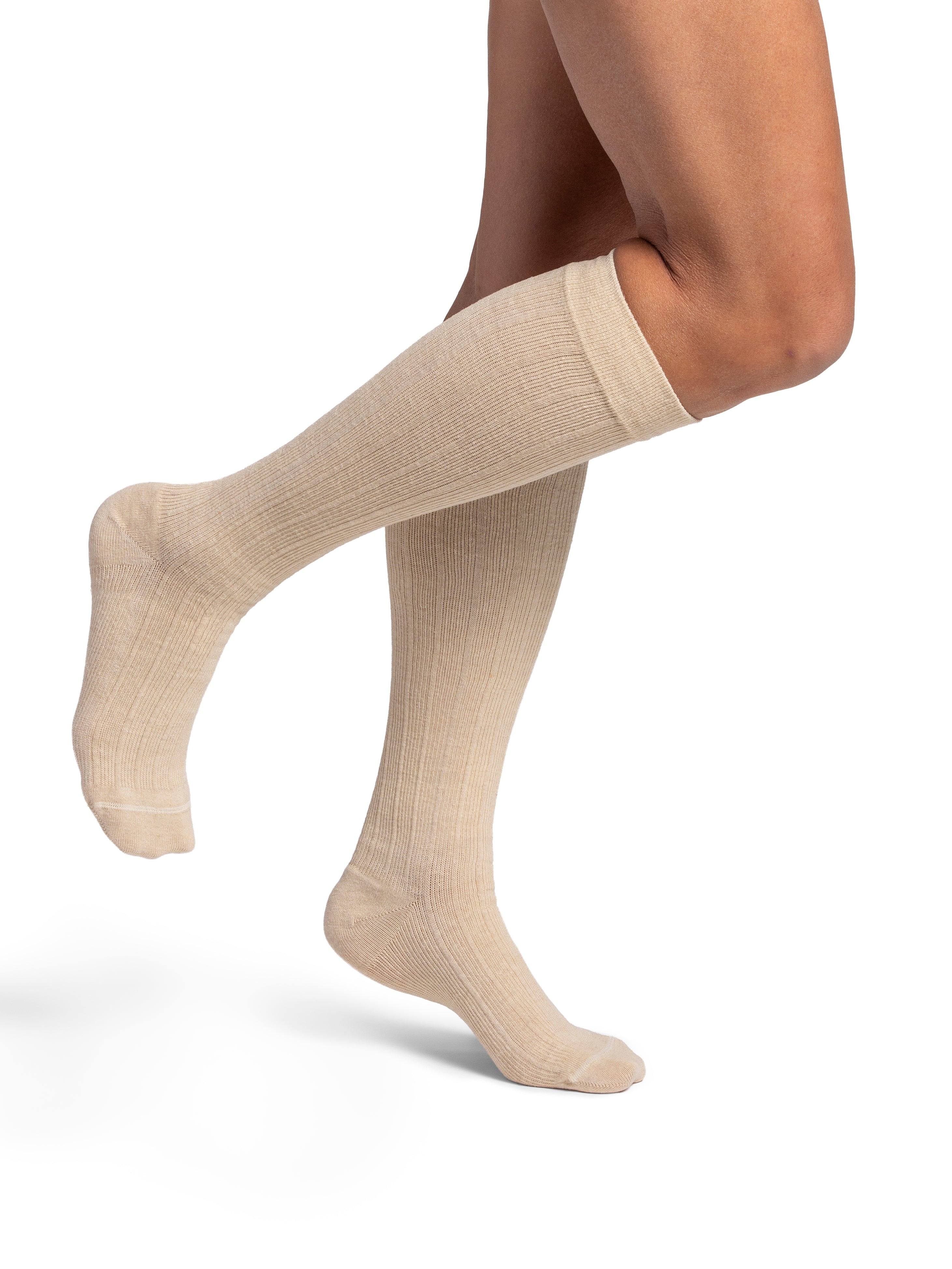 Sigvaris Linen Women's Knee High 20-30 mmHg, Sandstone