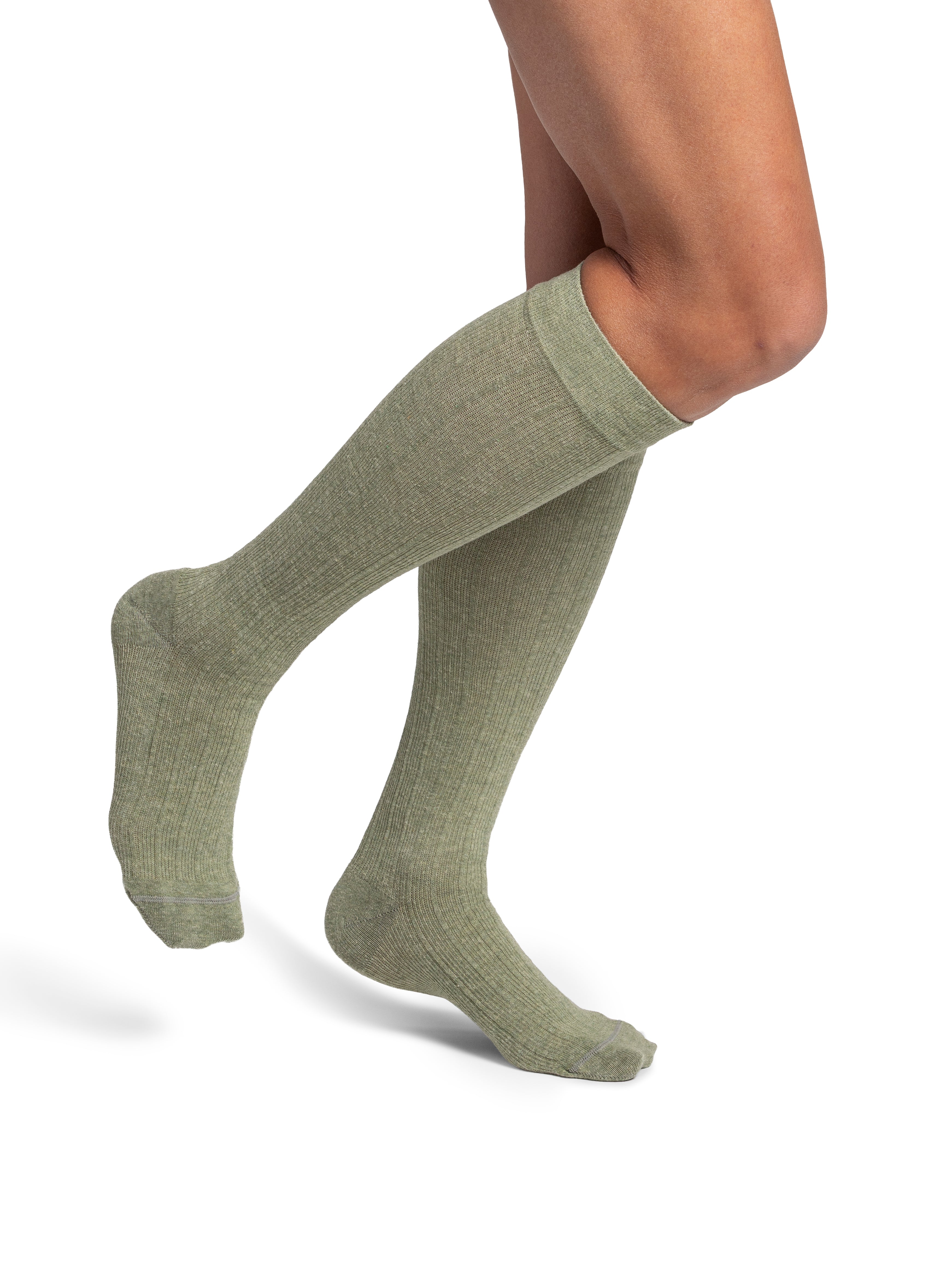 Sigvaris Linen Women's Knee High 20-30 mmHg, Eucalyptus