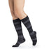 Sigvaris Microfiber Shades Women's 15-20 mmHg Knee High, Onyx Stripe