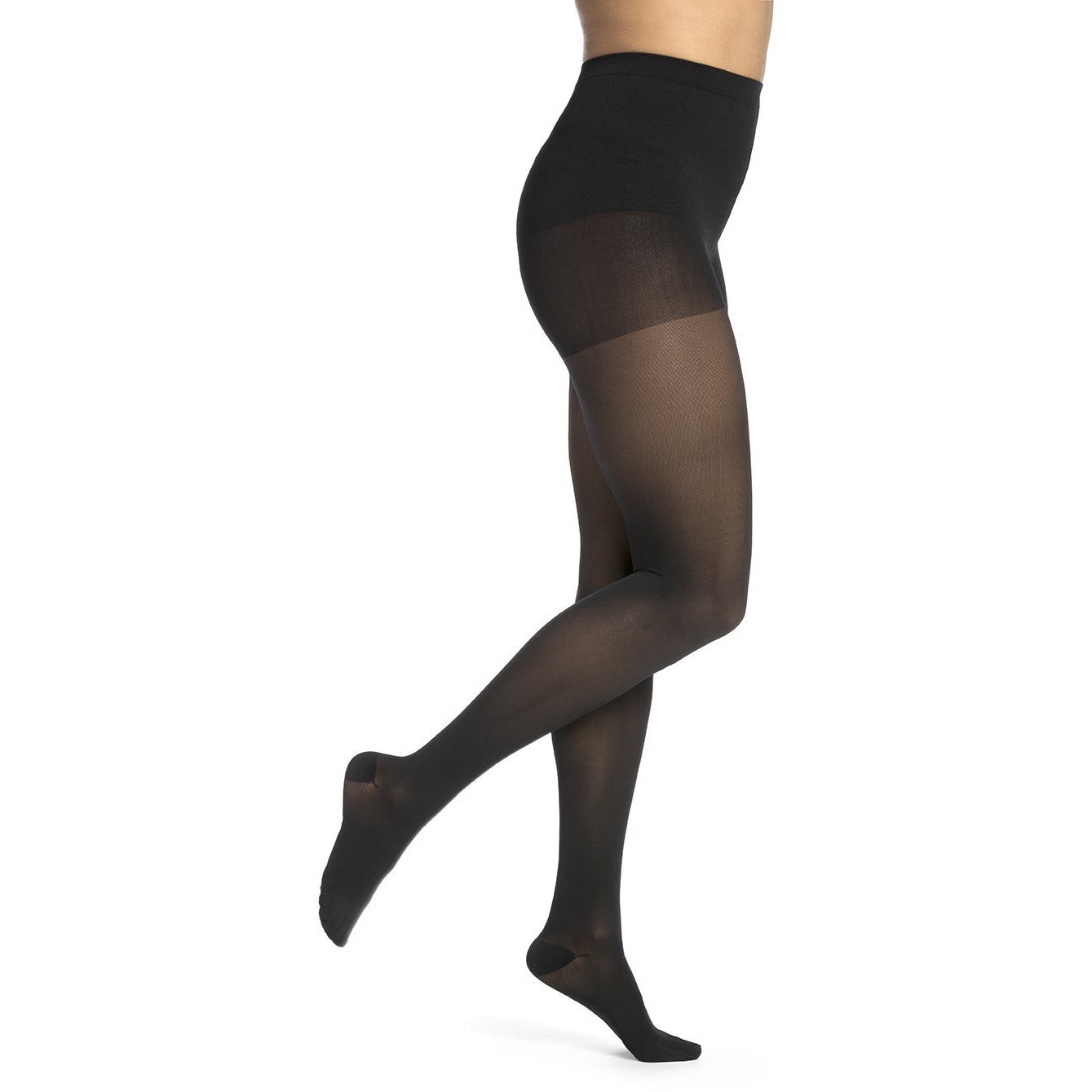 Sigvaris Medium Sheer Women's 20-30 mmHg Pantyhose, Black