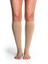Sigvaris Soft Opaque Women's 30-40 mmHg OPEN TOE Knee High, Chai