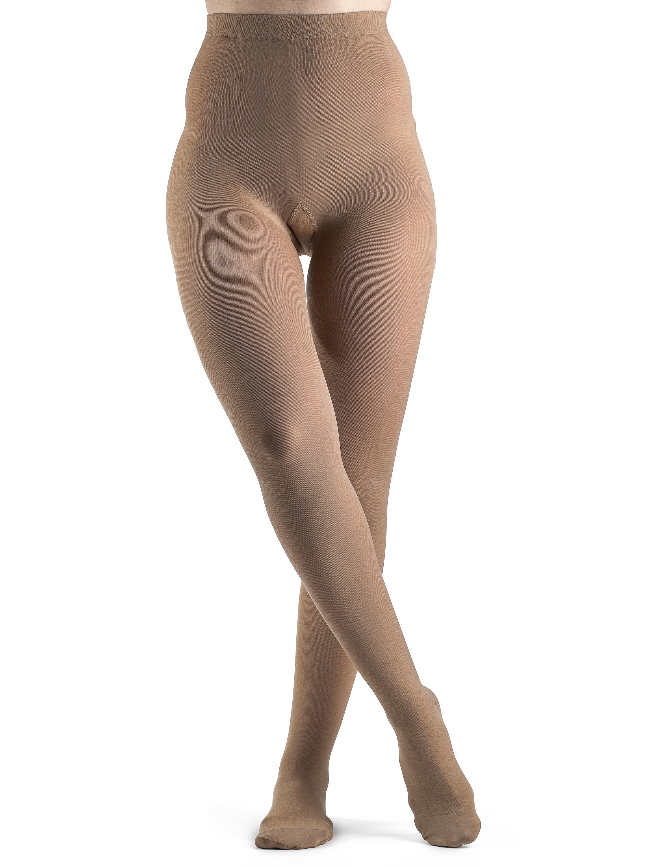 Sigvaris Soft Opaque Women's 30-40 mmHg Pantyhose, Chai