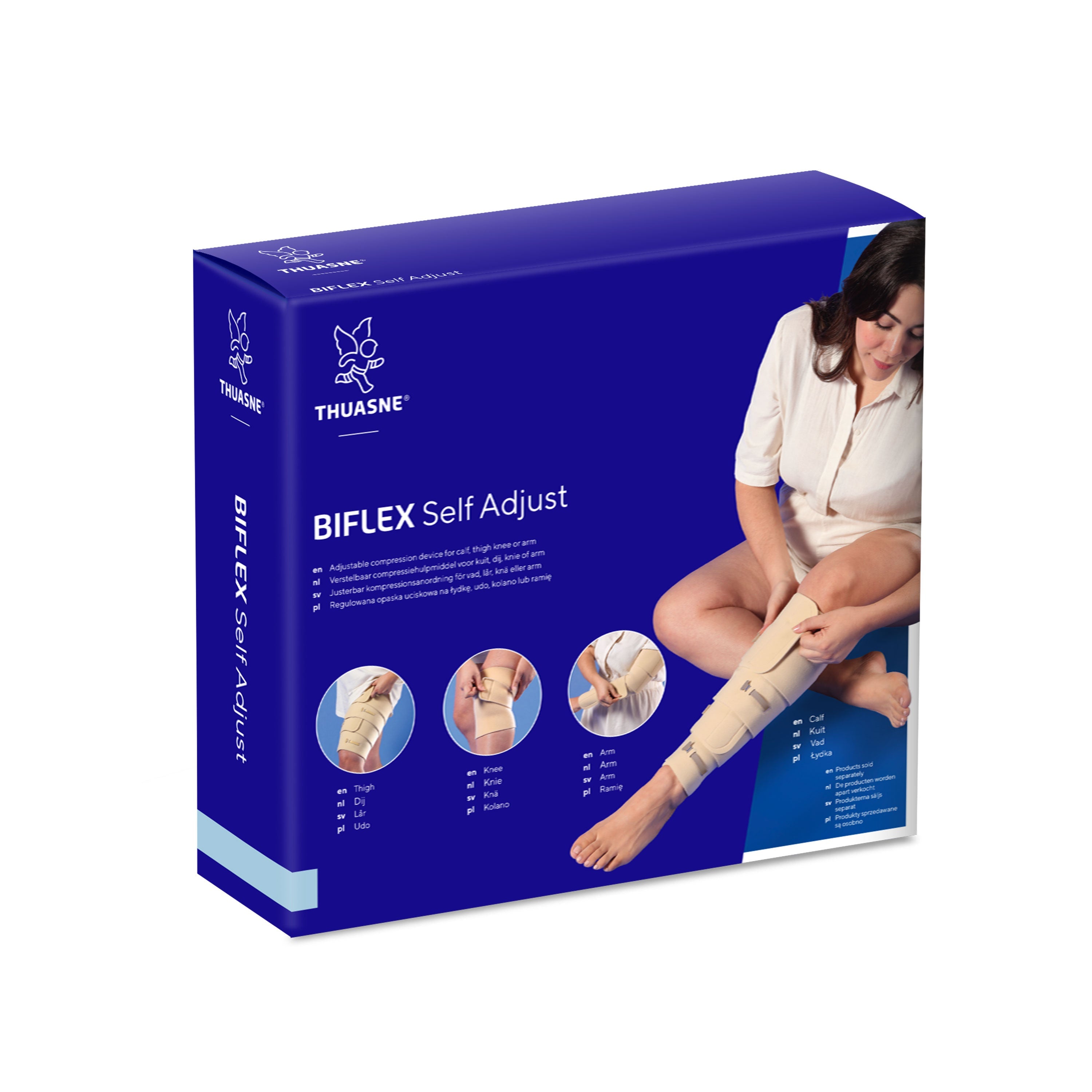 Thuasne BiFlex Self-Adjust Knee Wrap — packaging