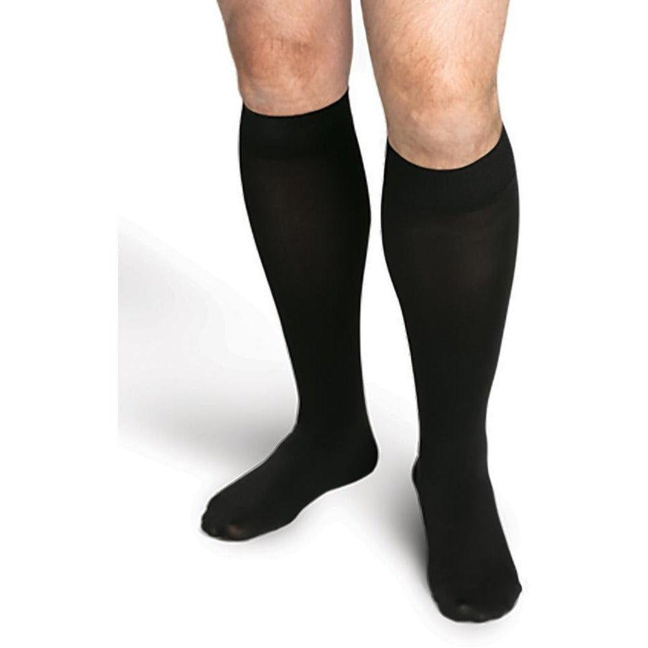 Sigvaris Secure Men's 30-40 mmHg Knee High, Black