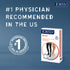 JOBST Relief packaging with text '#1 Physician Recommended in the US' on a blue background