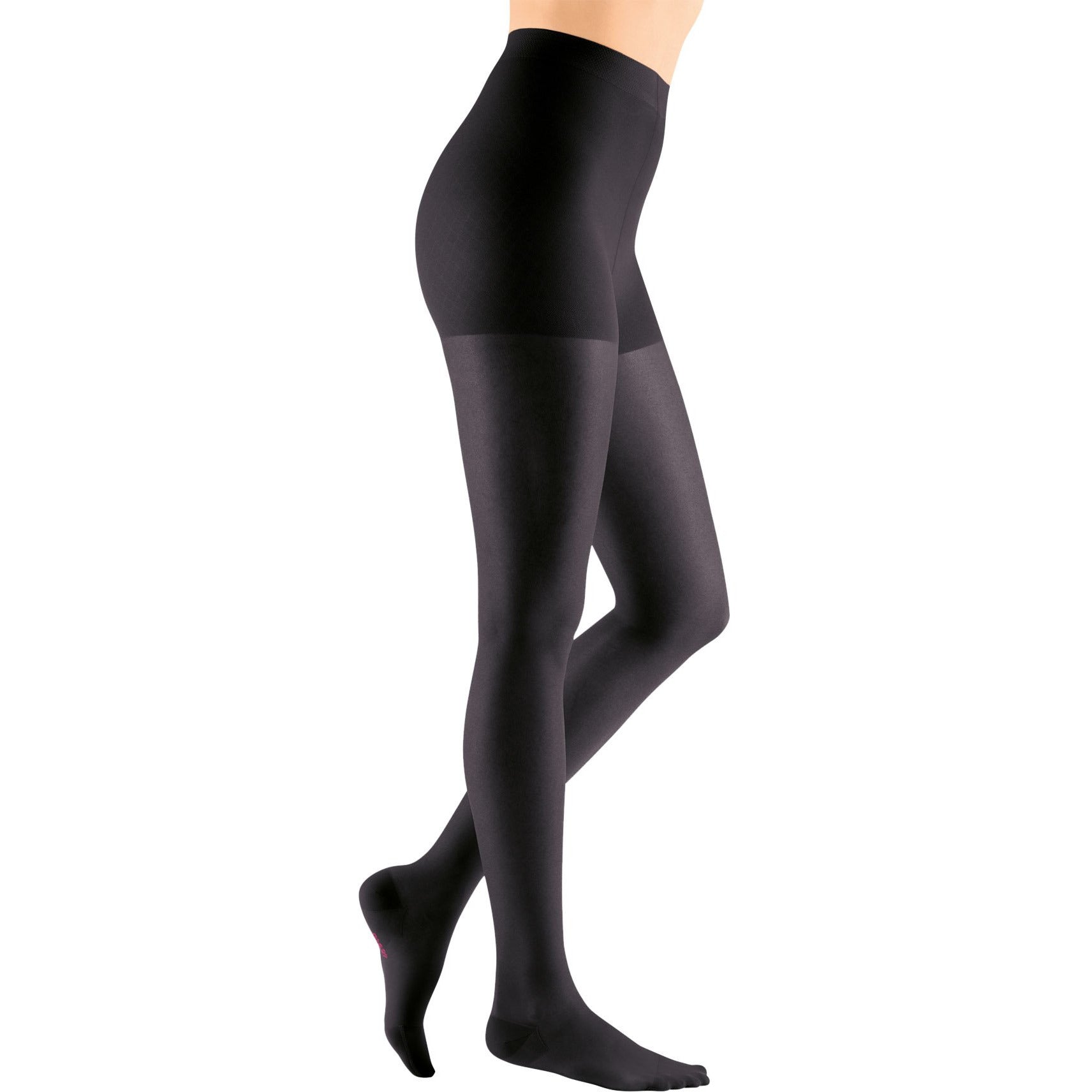 Mediven Sheer & Soft Women's 15-20 mmHg Maternity Pantyhose, Ebony