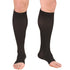 Truform 15-20 mmHg OPEN-TOE Knee High, Black