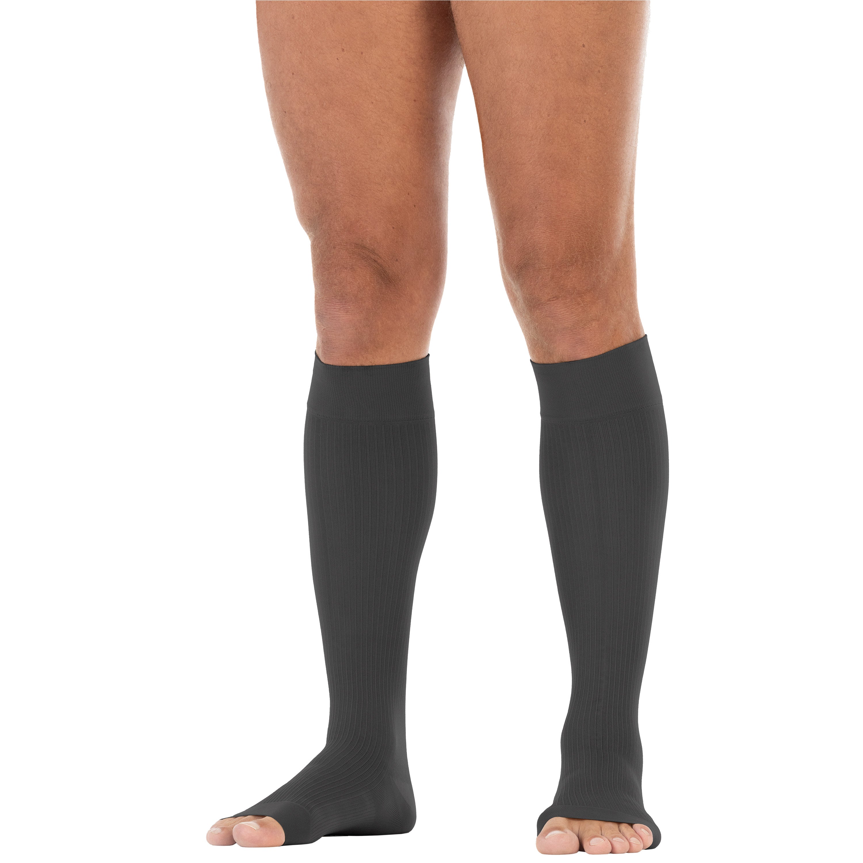 Compression Store JOBST® forMen Knee High w/ SoftFit Band 30-40 mmHg, Open Toe ...