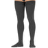 anthracite thigh-high socks on a white background