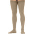 khaki thigh-high socks on a white background