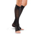 Therafirm 20-30 mmHg OPEN TOE Knee High, Black