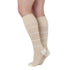 Rejuva® Broad Stripe Knee High, 15-20 mmHg, Soft Sand