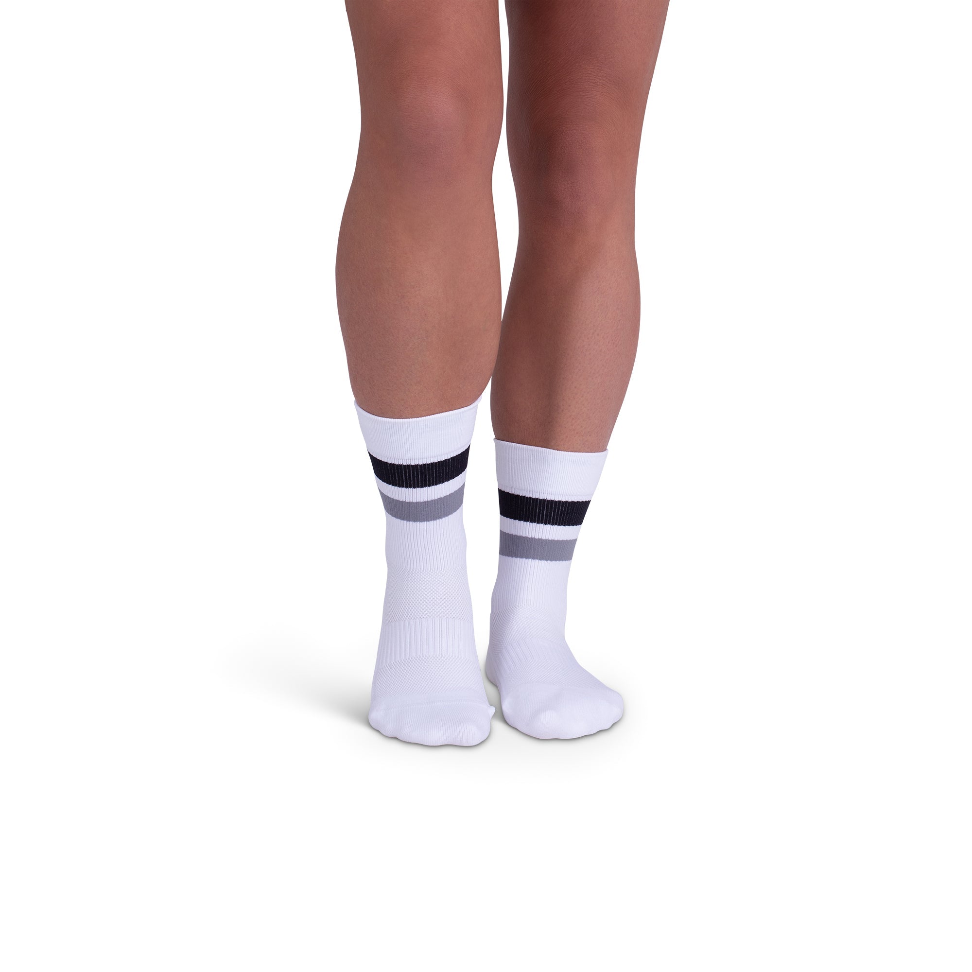Rejuva® Retro Stripe Crew Compression Sock