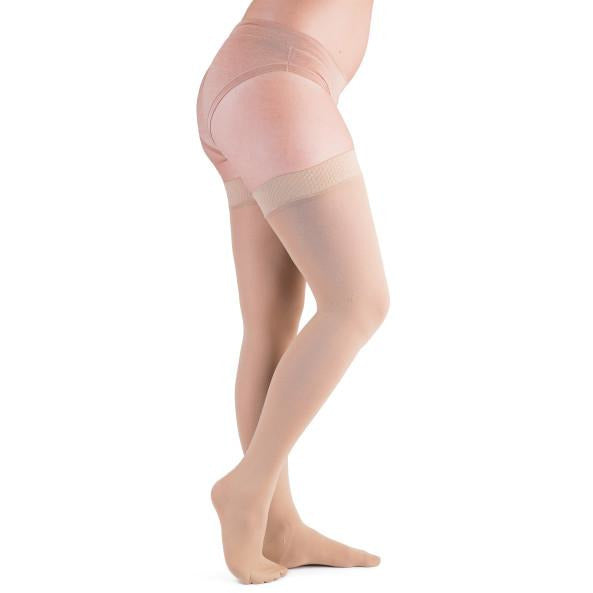 VenActive Women's Premium Opaque 15-20 mmHg Thigh Highs, Natural, Main