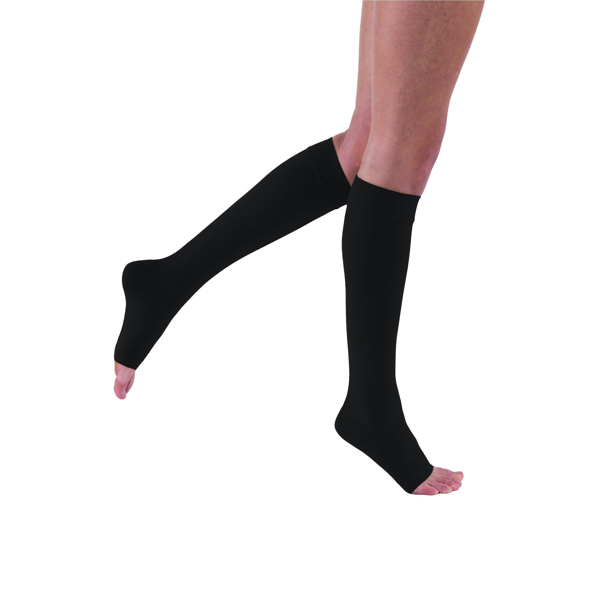 JOBST® Relief 30-40 mmHg OPEN TOE Knee High, Black