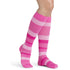 Sigvaris Microfiber Patterns Women's 20-30 mmHg Knee High, Pink Stripe
