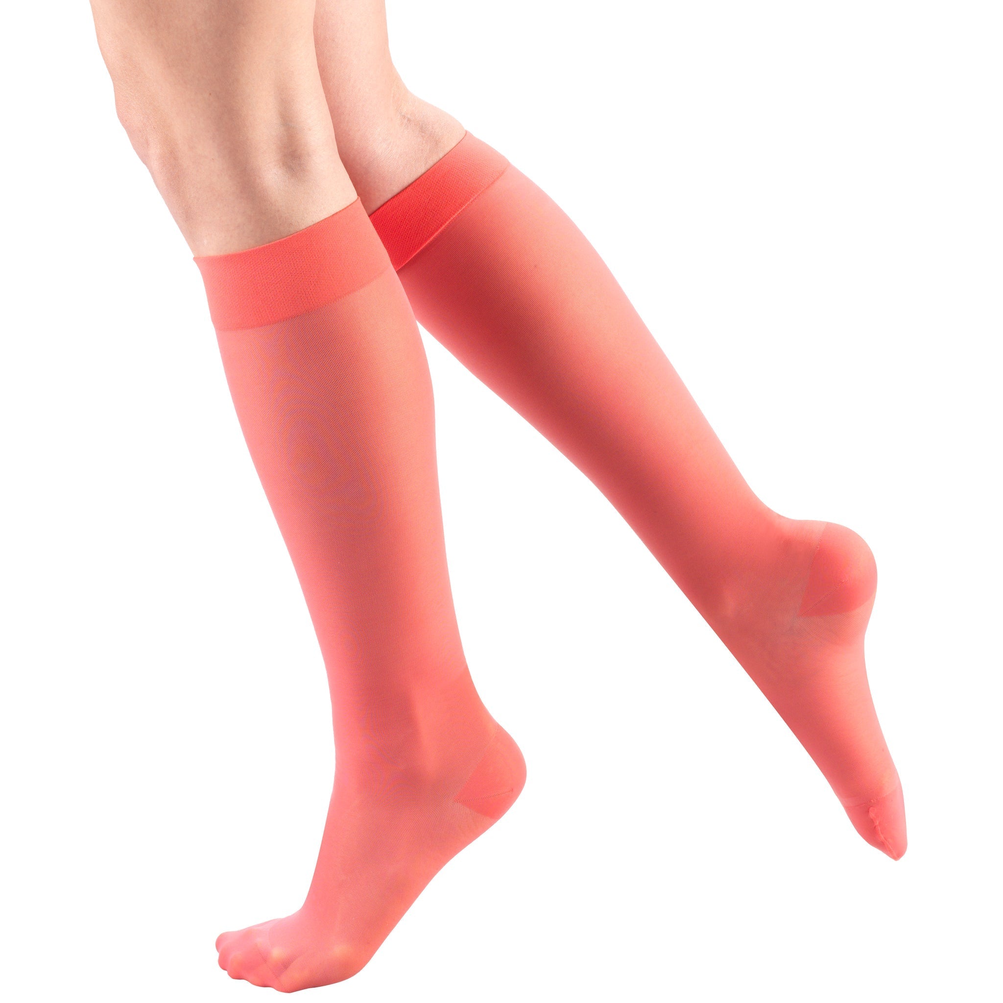Truform Lites Women's 15-20 mmHg Knee High, Pink