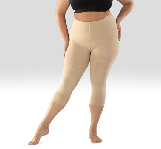 Women Seamless Plus One Size Footless Stretch Yoga Pants Capri