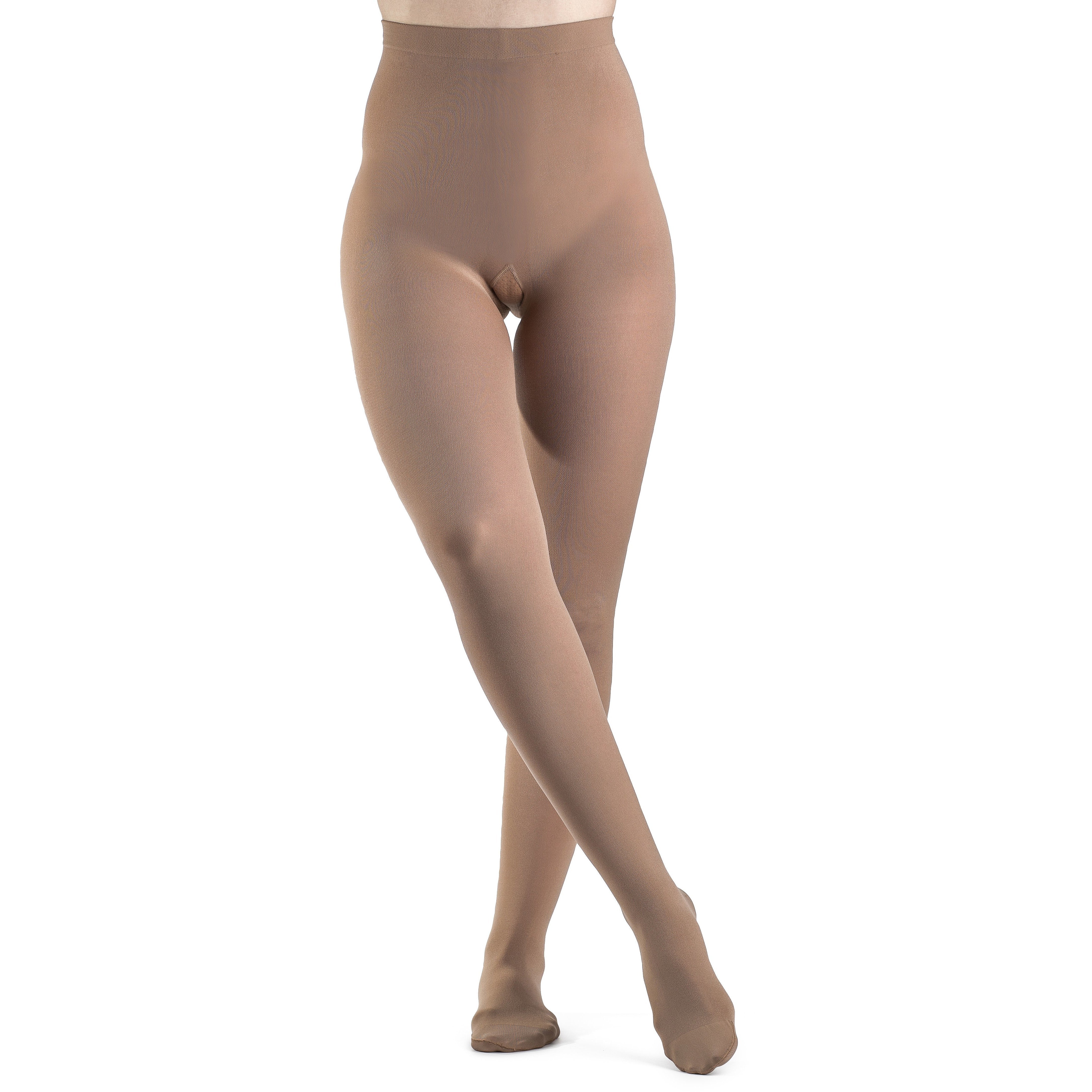 Sigvaris Soft Opaque Women's 30-40 mmHg Pantyhose, Pecan