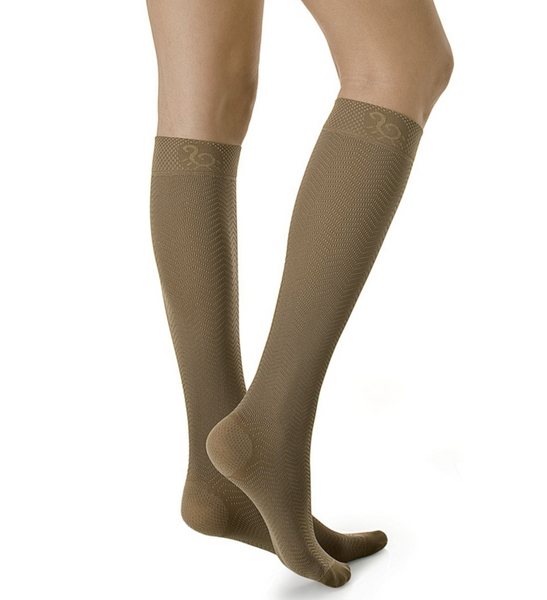 Solidea Active Massage Compression Energy Knee High, Medium Beige