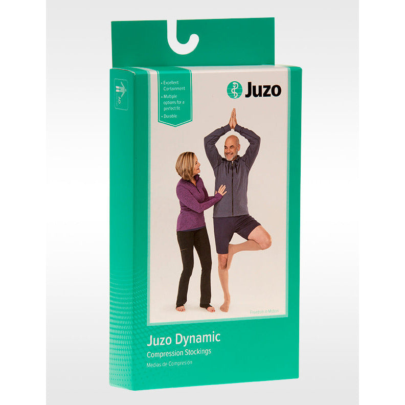 Juzo Dynamic Thigh 40-50 mmHg w/ Hip Attachment, Open Toe, Box