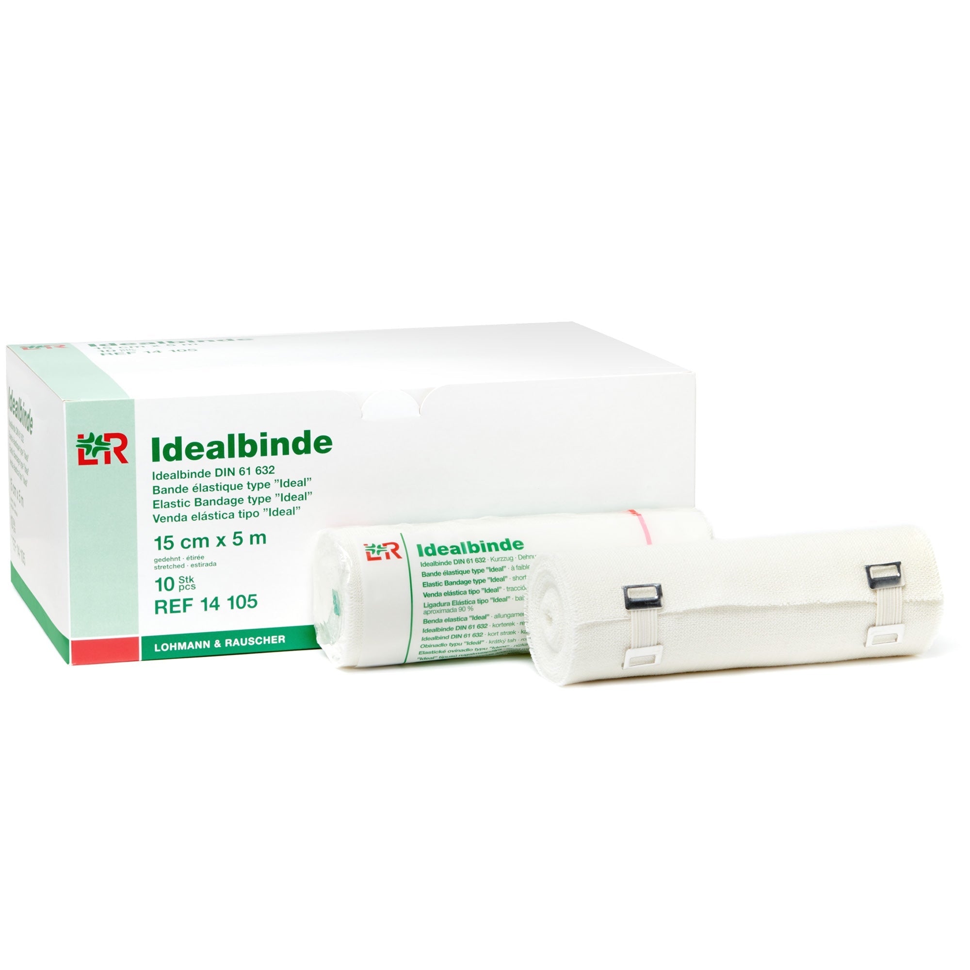 L&R Idealbinde Short Stretch Bandages, 15 cm x 5 m