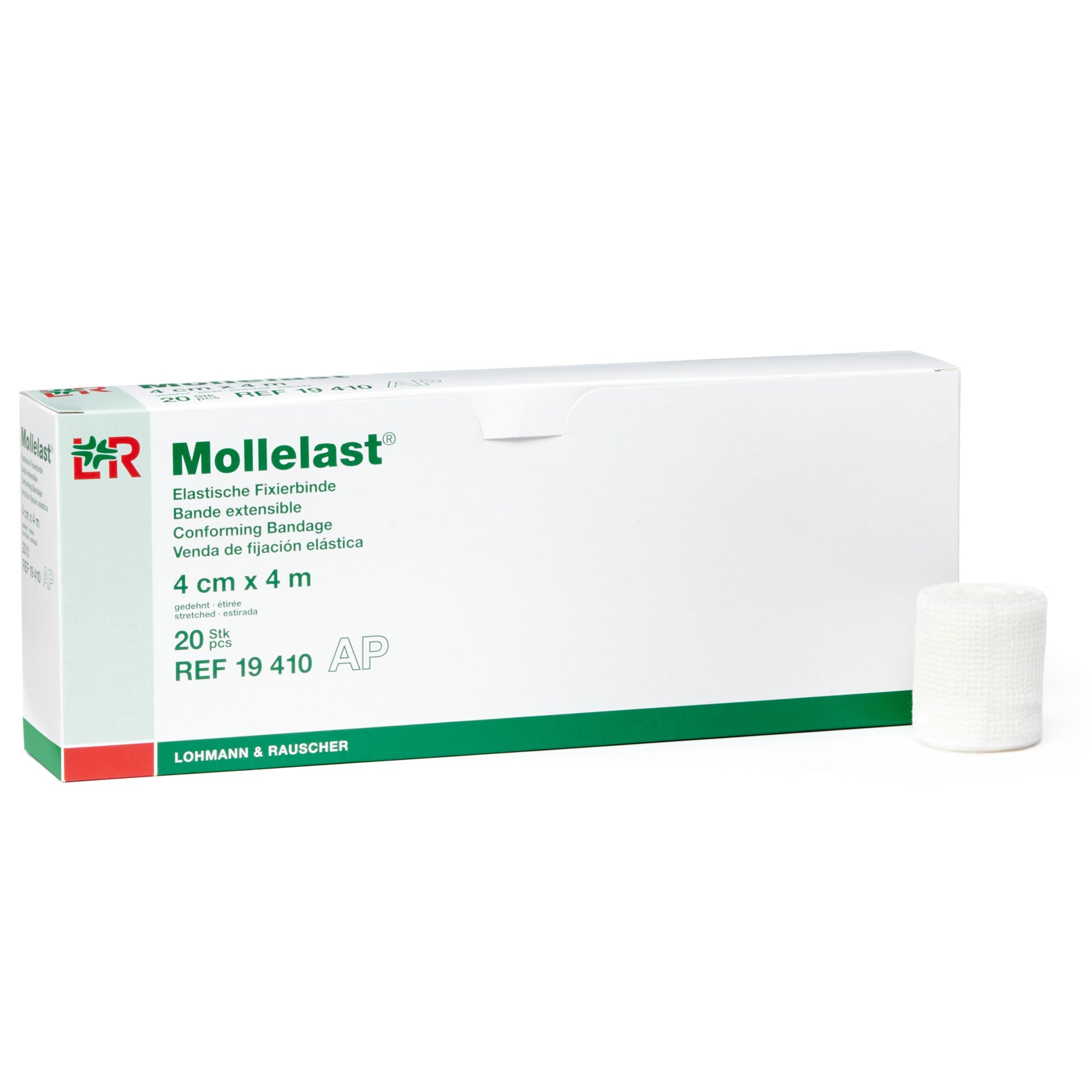 L&R Mollelast® Conforming Bandage, 4 cm x 4 m