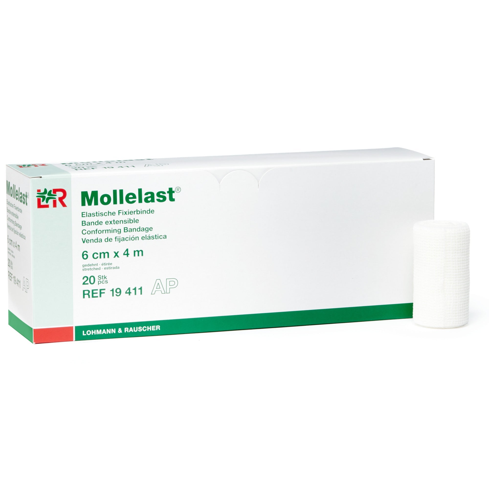 L&R Mollelast® Conforming Bandage, 6 cm x 4 m