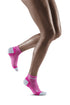 Ultralight Low Cut Compression Socks, Women, Electric Pink/Light Grey