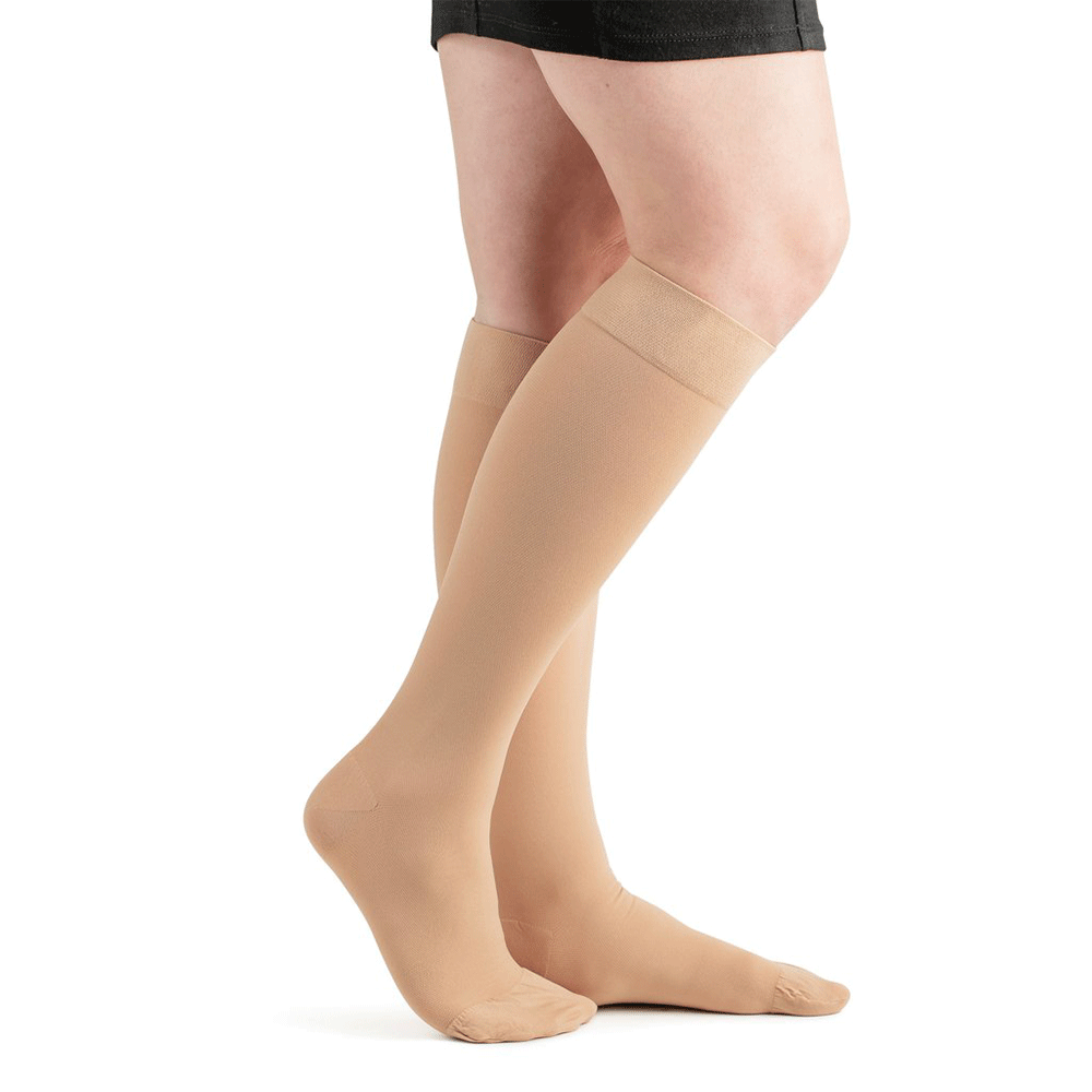Actifi 20-30 Surgical Opaque Knee High Stockings, Beige