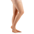 Actifi Women's 20-30 mmHg Sheer Thigh High OPEN TOE Stockings, Light Nude