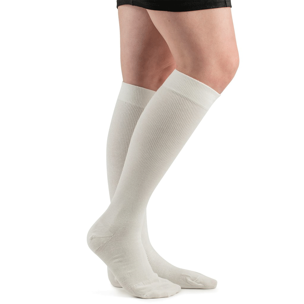 Actifi 15-20 Cotton Comfort Compression Socks, White