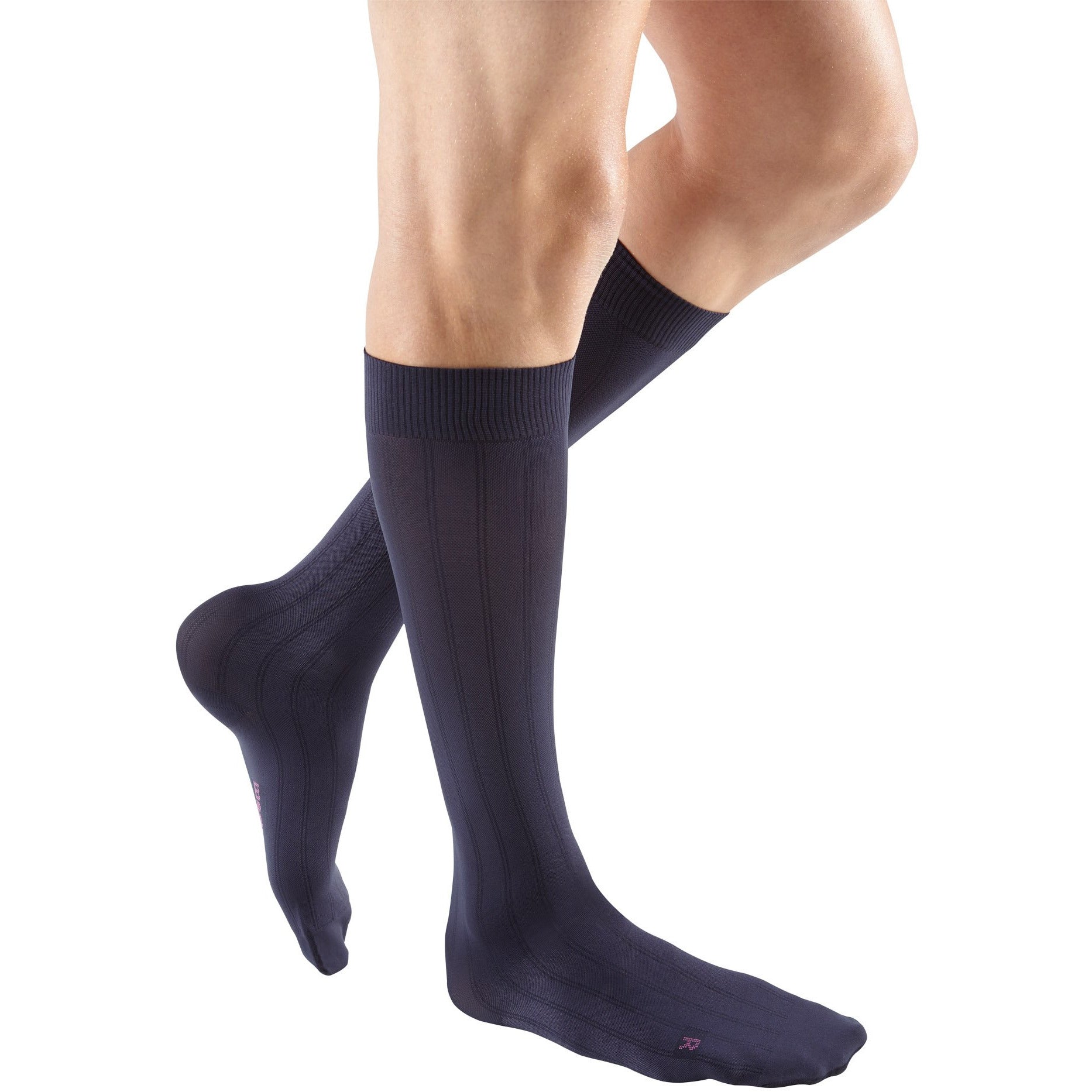 Mediven for Men Classic 15-20 mmHg Knee High, Extra Wide Calf, Navy
