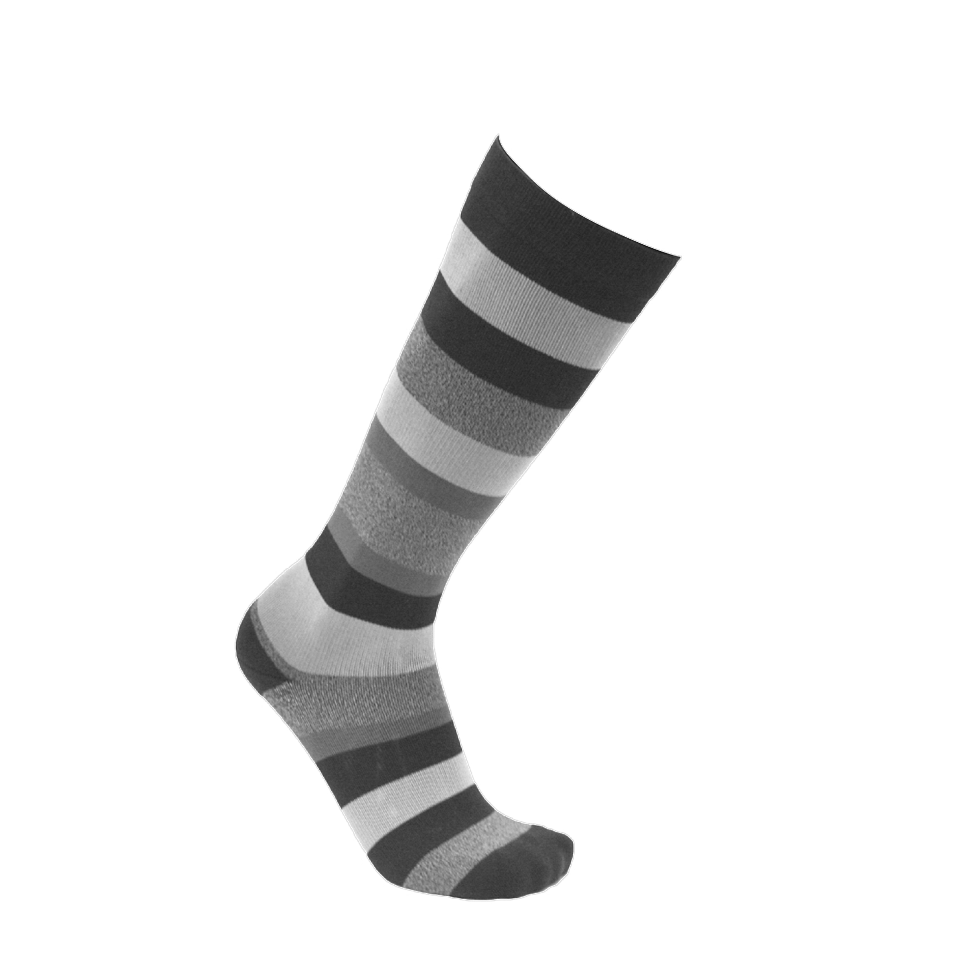 VenaCouture Women’s Bold Regency Stripe 15-20 mmHg Compression Socks, Graphite