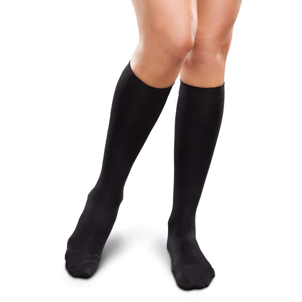 Therafirm Ease Opaque Women's 20-30mmHg Knee High, Black