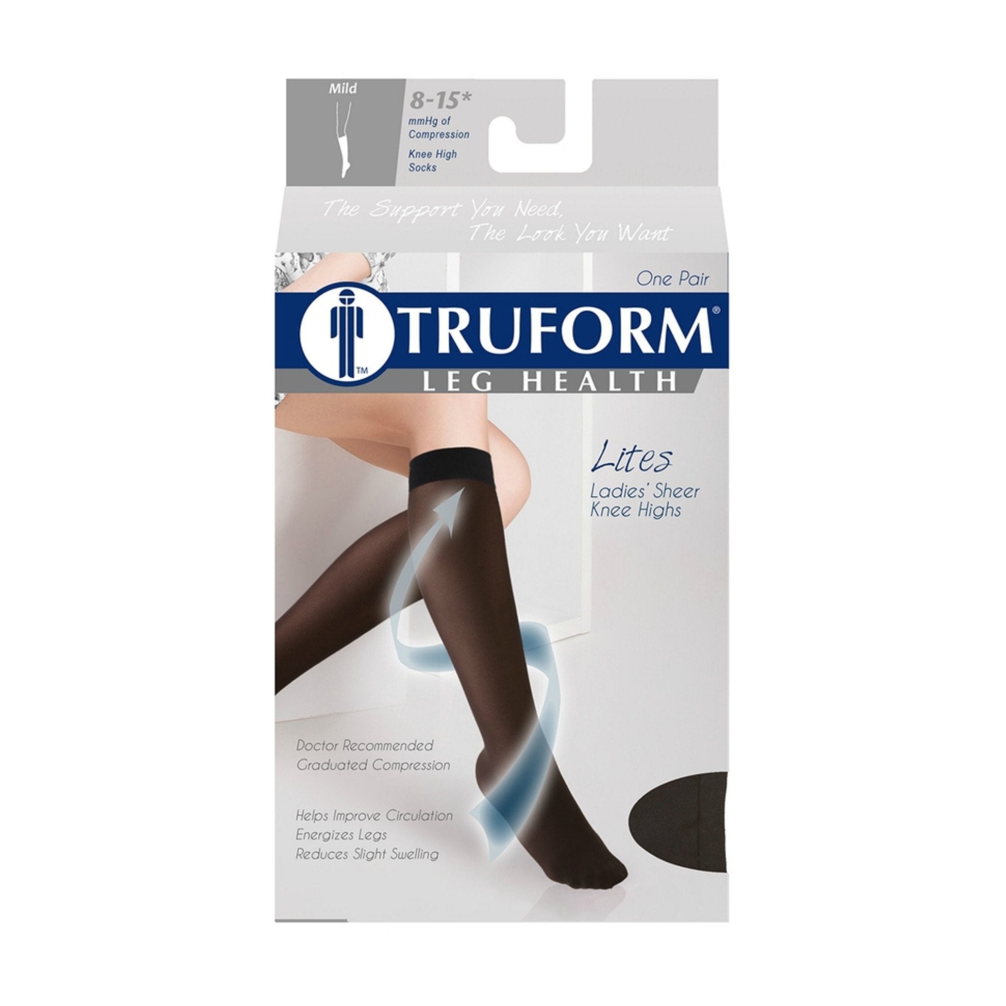 TRUFORM® Lites Women's Knee High 8-15 mmHg