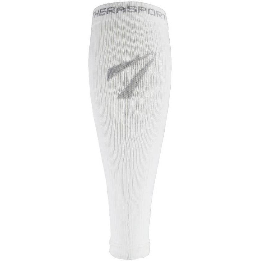 TheraSport 15-20 mmHg Athletic Recovery Compression Leg Sleeves, White