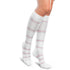 Core-Spun Patterned 20-30 mmHg Knee High Compression Socks, Thin Line