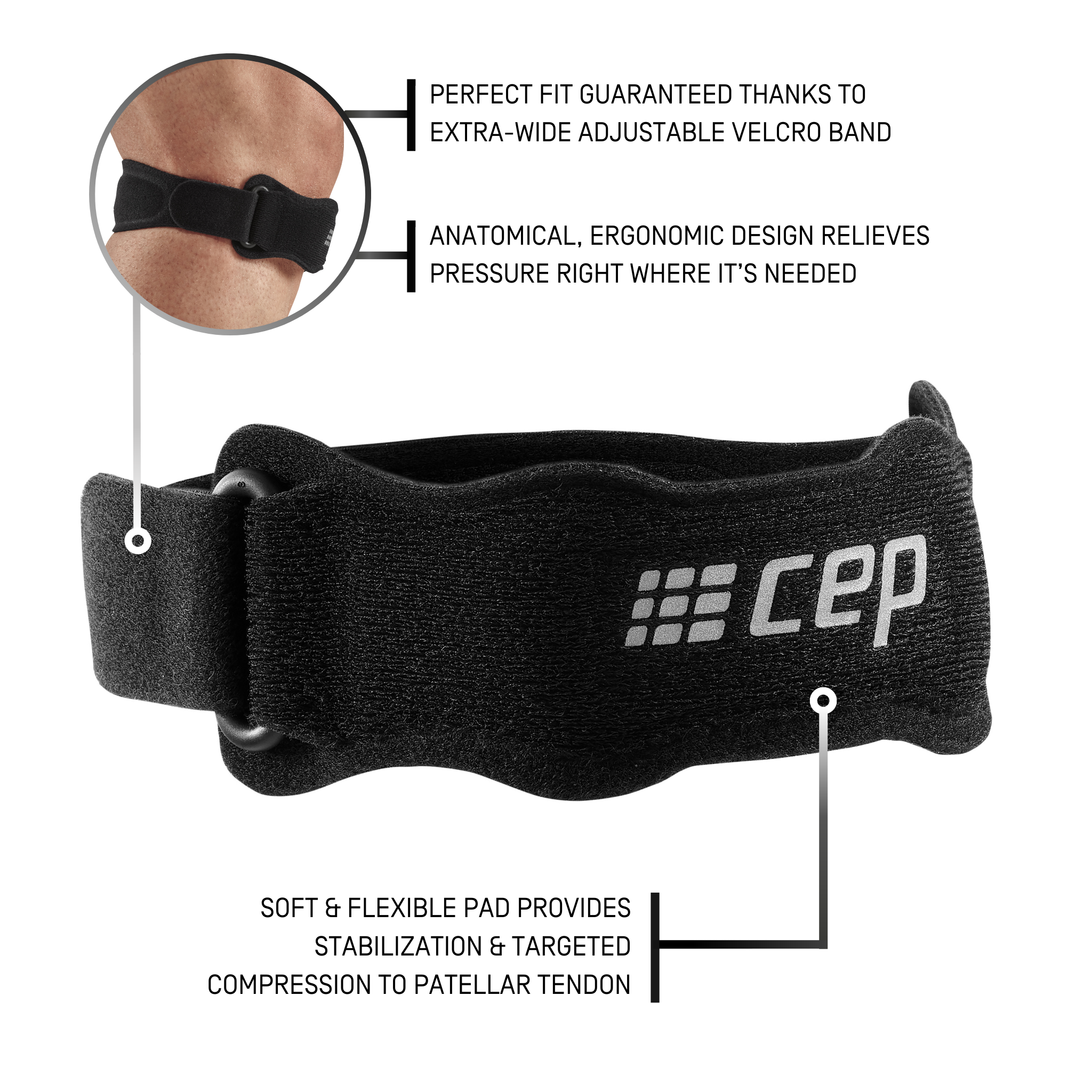 CEP Mid Support Patella Strap, Features