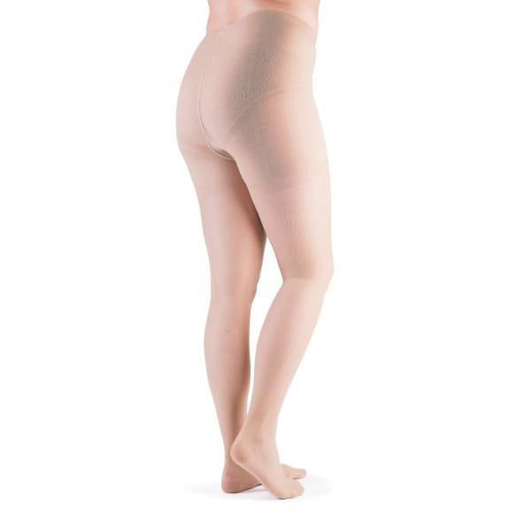 VenActive Women's Premium Sheer 15-20 mmHg Pantyhose, Natural, Back