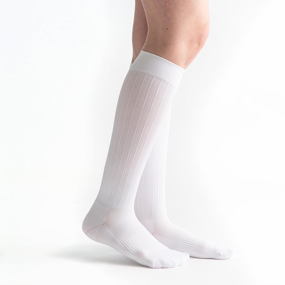 VenActive Women's Cushion Trouser 20-30 mmHg Compression Sock, White