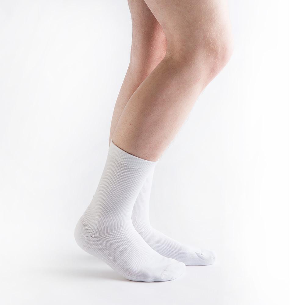 VenActive Hydrotec® Comfort Crew Diabetic Sock, White